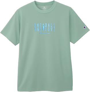 Champion Short Sleeve T-Shirt, Round Neck, Antibacterial, Odor Resistant, Quick Drying, UV Protection, Highly Breathable, Script Logo Print, Basketball Men's