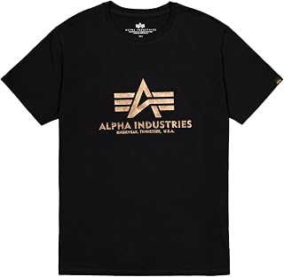 ALPHA INDUSTRIES Basic Men's Foil Print Short Sleeve T-Shirt
