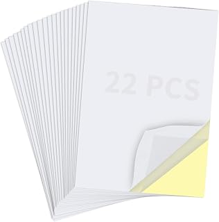 22 Sheets Clear Double Sided Adhesive Tape Sheets for Craft, DIY Art | Sticky Tumbler Tape Wide Large Double Sided Tape Sheets for Home Decorative Tape
