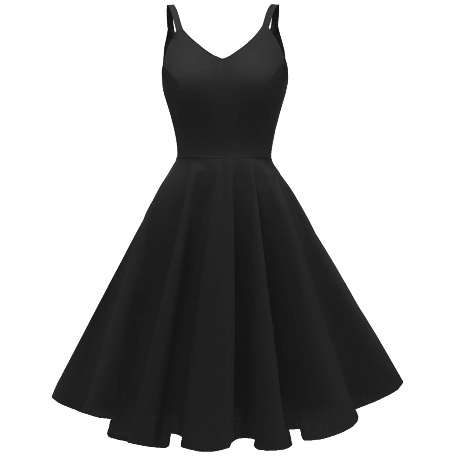 GOOBGS Women's Vintage Spaghetti Strap Cocktail Dresses