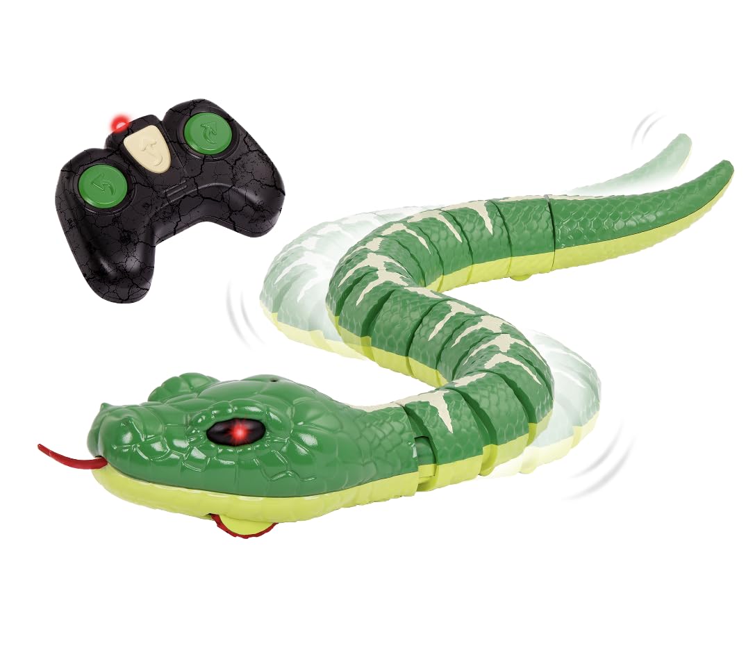 Terra by Battat Remote Control Snake, Emerald Tree Boa, Green, Animals | Electro
