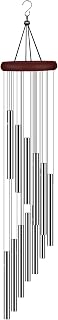 Wind Chimes for Outside, Sympathy Wind Chimes Outdoor Clearance with 12 Aluminum Alloy Tubes and Hook, Memorial Wind Chime Gift Decoration for Home, Patio, Garden, Outdoor