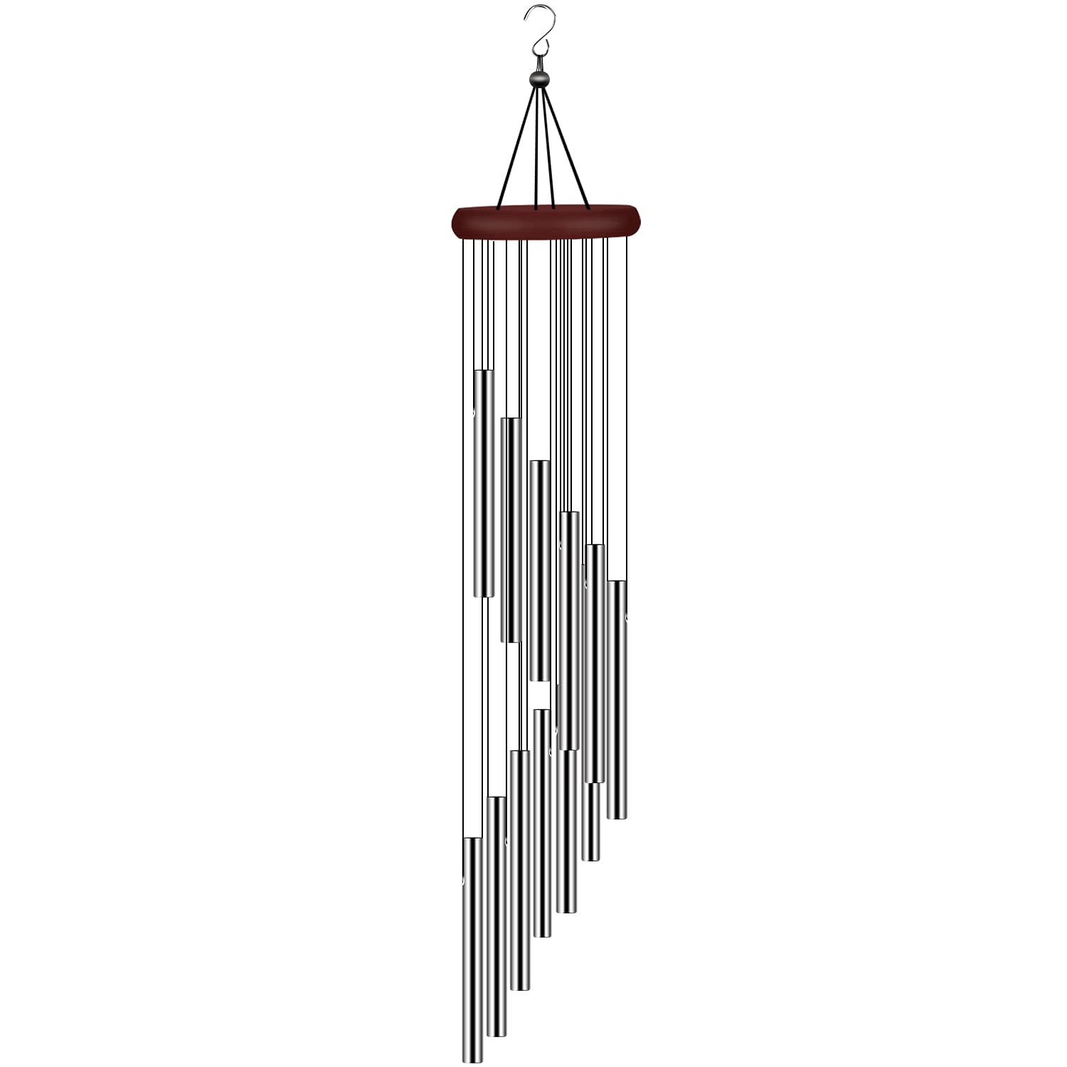 Wind Chimes for Outside, Sympathy Wind Chimes Outdoor Clearance with 12 Aluminum