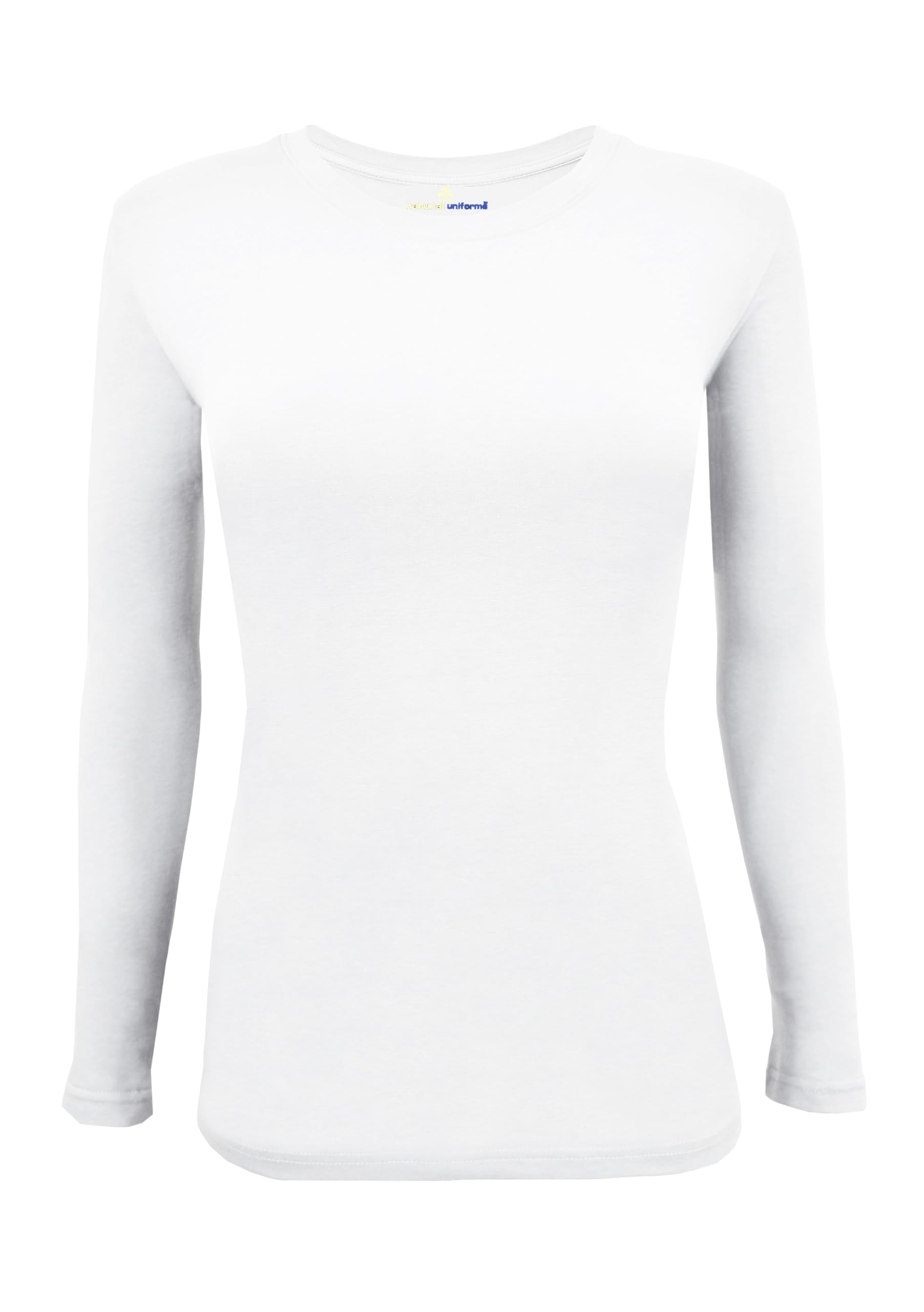 Natural Uniforms Women's Under Scrub Tee Crew Neck Long Sleeve T-Shirt