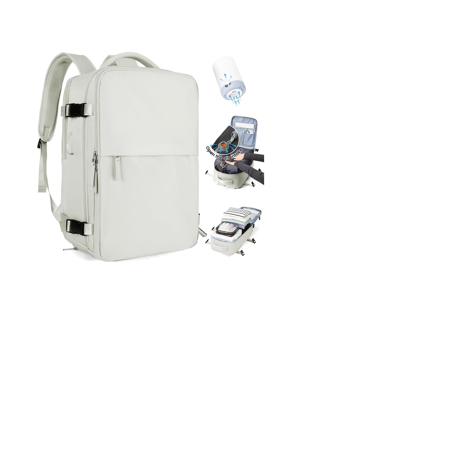 SZLX Ryanair Vacuum Backpack, Hand Luggage, 40 x 30 x 20 cm, Wizzair Travel Back