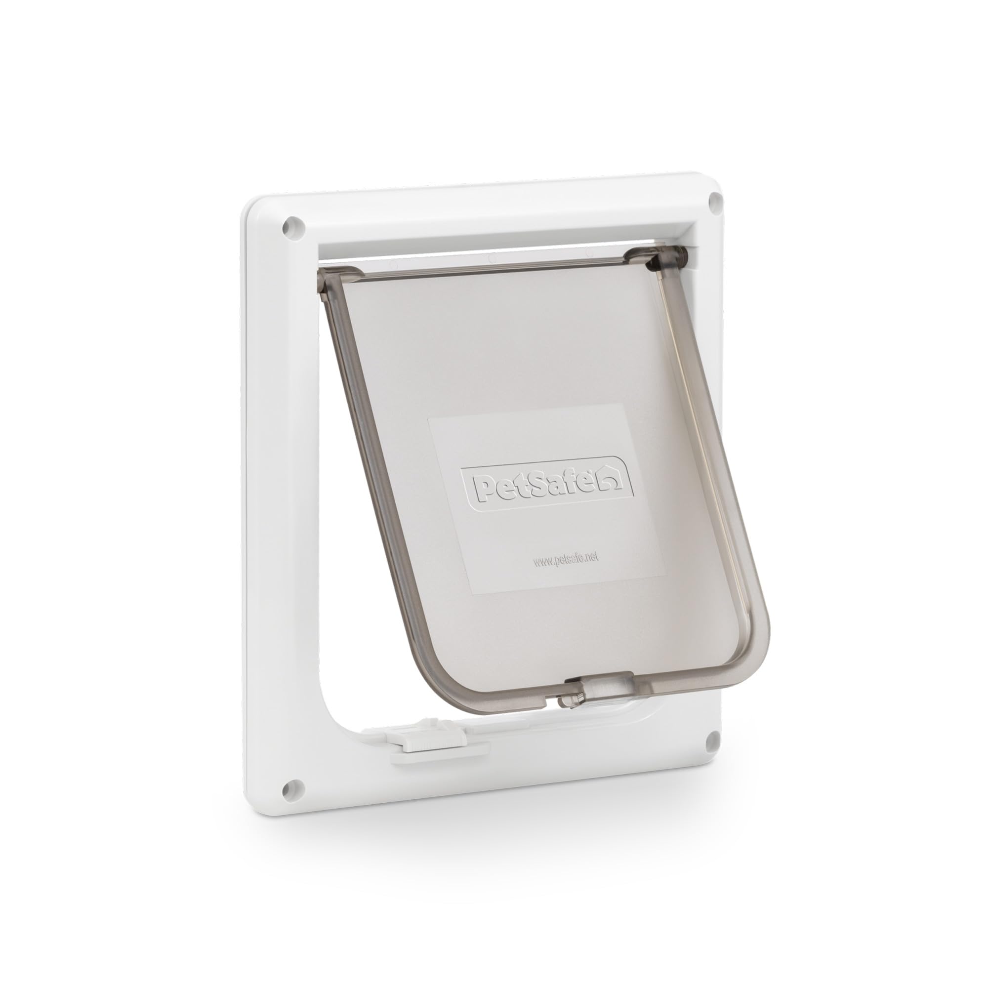 PetSafe Interior Cat Door, 2-Way Lock, White, Cats up to 15 lb | High-Impact Fra