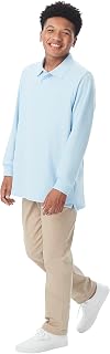 French Toast Men's Moisture Wicking Performance Sport Polo Short Sleeve Shirt