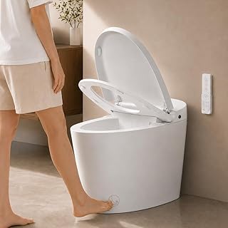 EPLO Smart Toilet Bidet,Auto Open Close,1000G MaP Power Flush E18PRO
