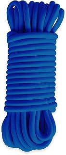 Elastic Cord Blue 15 m - Quality PRO TECPLAST 9SW - Cable for Tarpaulins with Diameter 9 mm