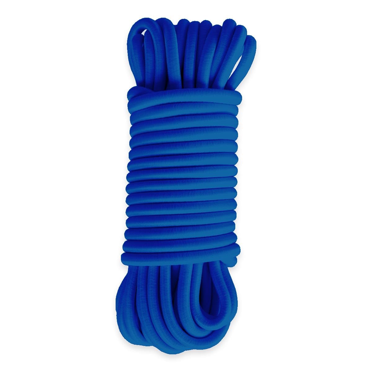 Elastic Cord Blue 15 m - Quality PRO TECPLAST 9SW - Cable for Tarpaulins with Di