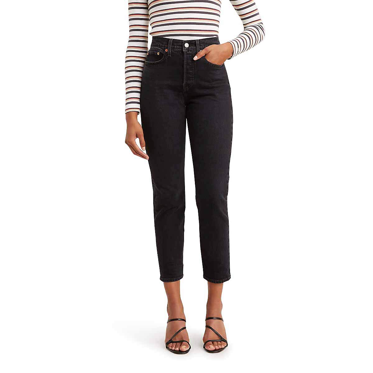 Levi's Womens Premium Wedgie Ribcage Straight Ankle JeansJeans