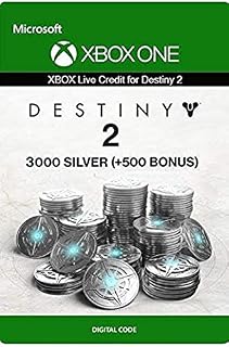 Xbox Live Credit for Destiny 2: 3000 (+500 Bonus) Silver Xbox One/Windows 10 PC - Download Code