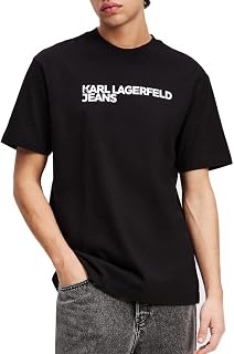 Karl Lagerfeld Jeans, Men's Essential Logo Regular Short Sleeve Regular Fit T-Shirt