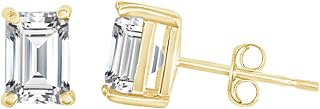 1 to 12 Carat 14K White Gold IGI Certified LAB GROWN Diamond Stud Earrings