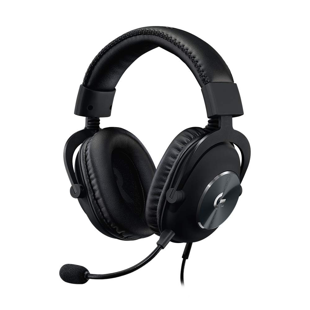 Logitech G PRO X Wired Gaming Headset - Black | Blue VO!CE Detachable Boom Mic, 