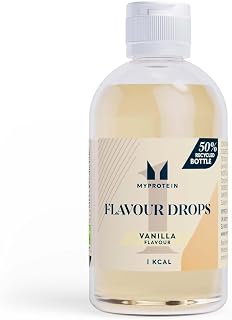 Myprotein FlavDrops Liquid Sweetener | Natural Flavour Enhancer for Protein, Oats, Coffee & More | Sugar-Free & Easy to Mix | Vanilla 50 ml