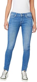 Pepe Jeans London Women's Soho Slim Fit Mid Waist Jeans