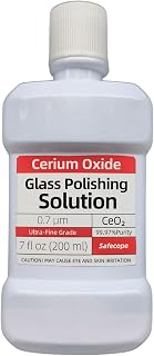 7 floz(200ml) Cerium Oxide Glass Polishing Solution – Removes: Oil Films, Water Spots, Swirl Marks, Wiper Streaks, Removes Fine Scratches & Deep-Cleans Glass(Shake well before use)