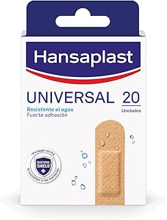 Hansaplast Universal 20 Dressings, Breathable Waterproof Dressing, Strong Adhesion, Absorbent Non-Stick Gauze, Multipurpose Wound Dressings