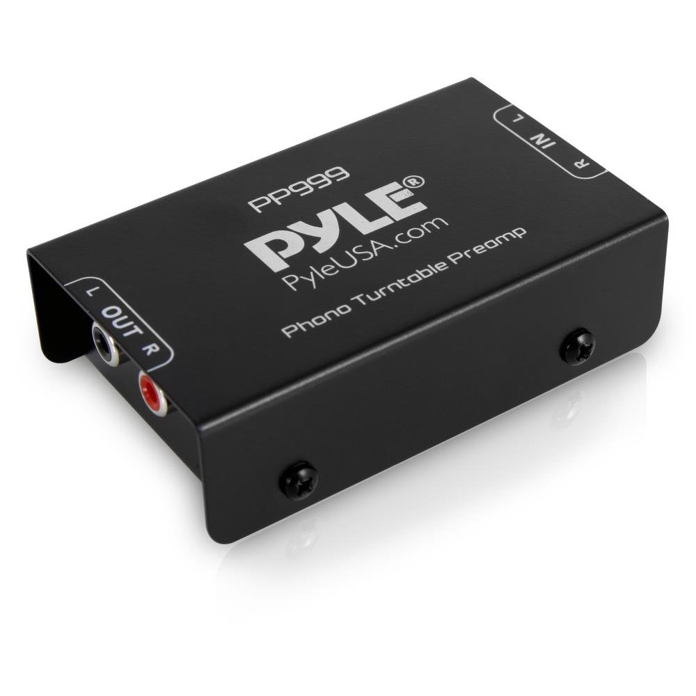 Pyle Phono Turntable Preamp - Mini Electronic Audio Stereo Phonograph Preamplifi