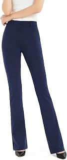 Safort Women's Summer 3/4 Trousers, Lightweight Trousers for Women, 7/8 Summer Trousers with Pocket, Flared Trousers for Yoga, Sports and Running