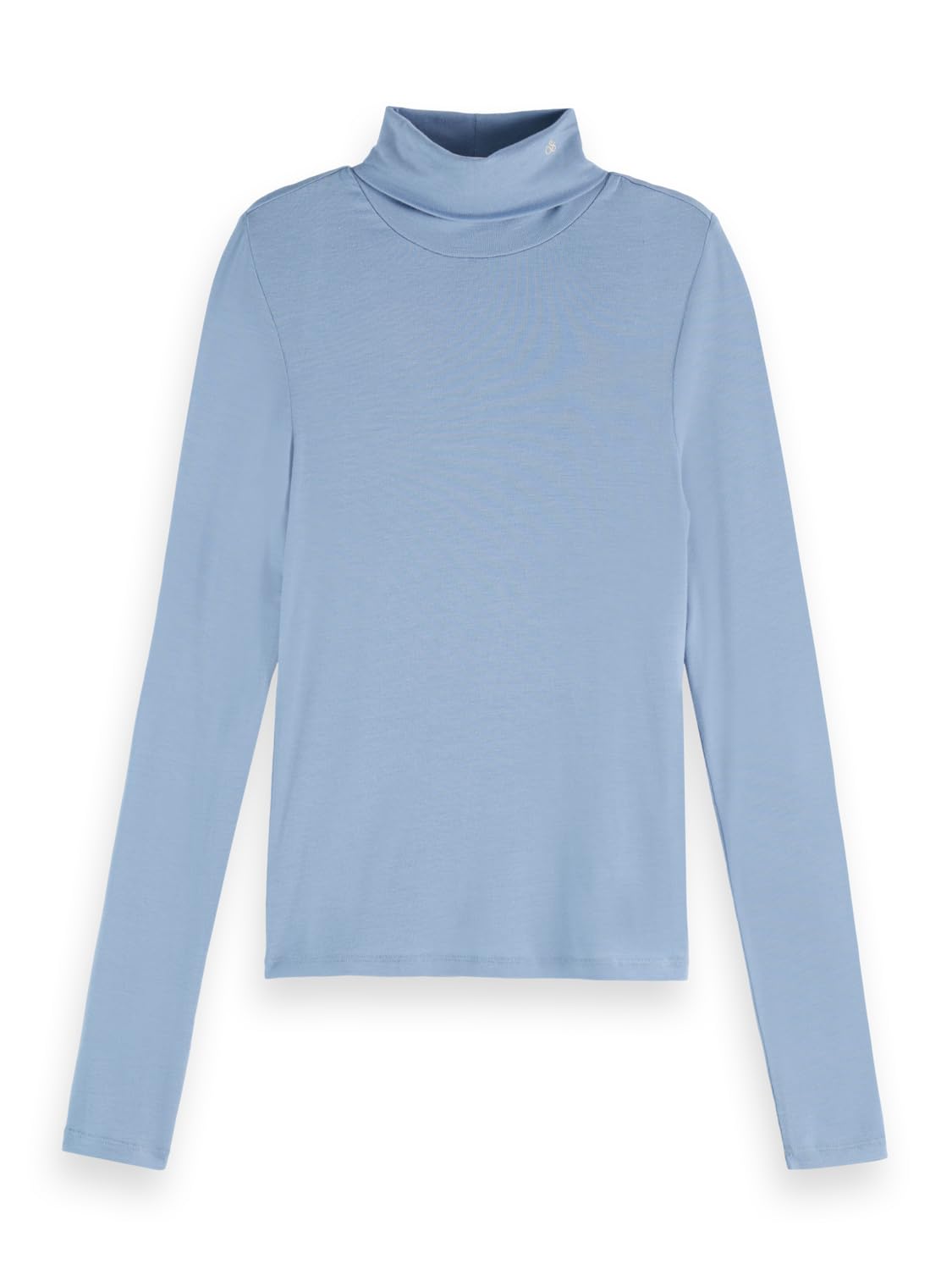 Scotch & Soda Women's Roll Up Neck Ls T-Shirt T-Shirt