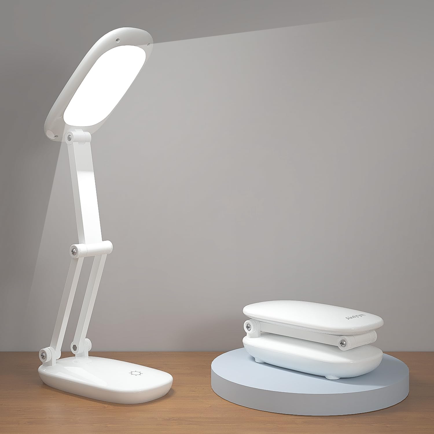 Akejrym LED Desk Lamp for Office Home & Battery Operated Lamp Rechargeable Lamp 