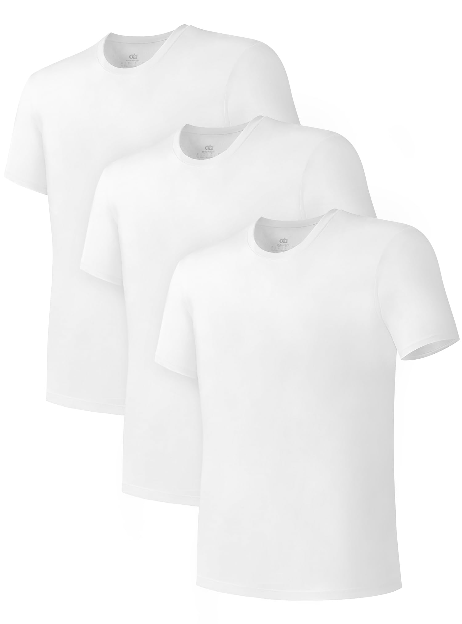 DAVID ARCHY Mens V-Neck Cotton Sleeveless Vests 2 Pack S M L XL