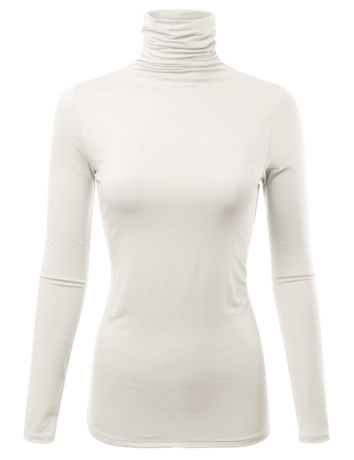 Womens Premium Long Sleeve Turtleneck Lightweight Pullover Top Sweater (S-3X, Ma