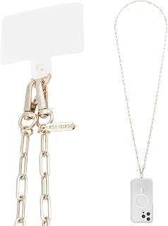 Case-Mate Crossbody Phone Lanyard/Chain - Hands-Free Strap - Gold
