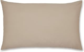 Catherine Lansfield Easy Iron Percale Standard Pillowcase Pair Natural