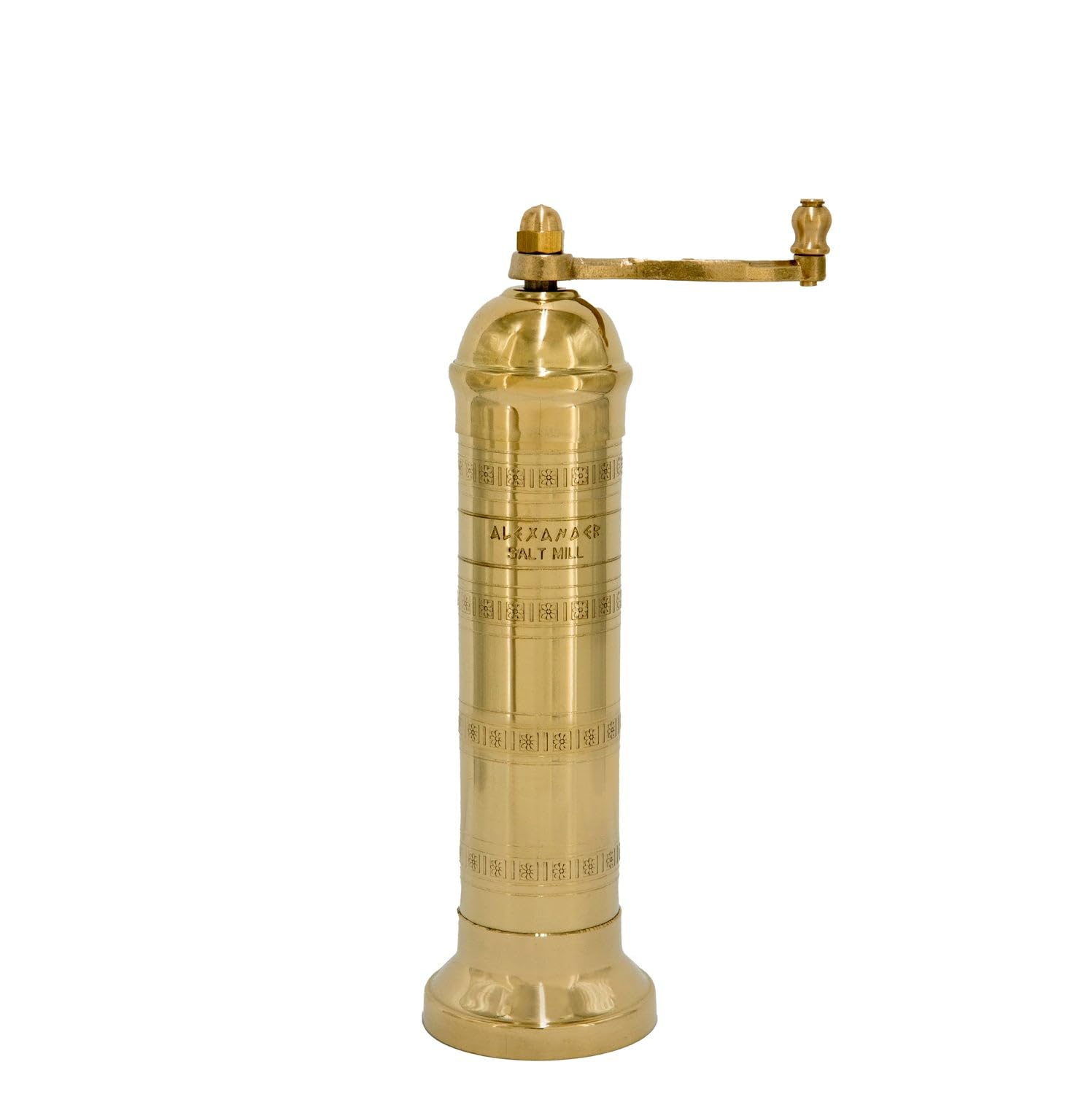Alexander Home Original Greek Salt Mill, 8-Inch Brass – European Manual Salt Gri