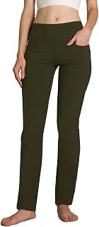 Safort 28"/30"/32"/34" Yoga Pants Straight Leg High/Regular Rise Four Pockets UPF50+