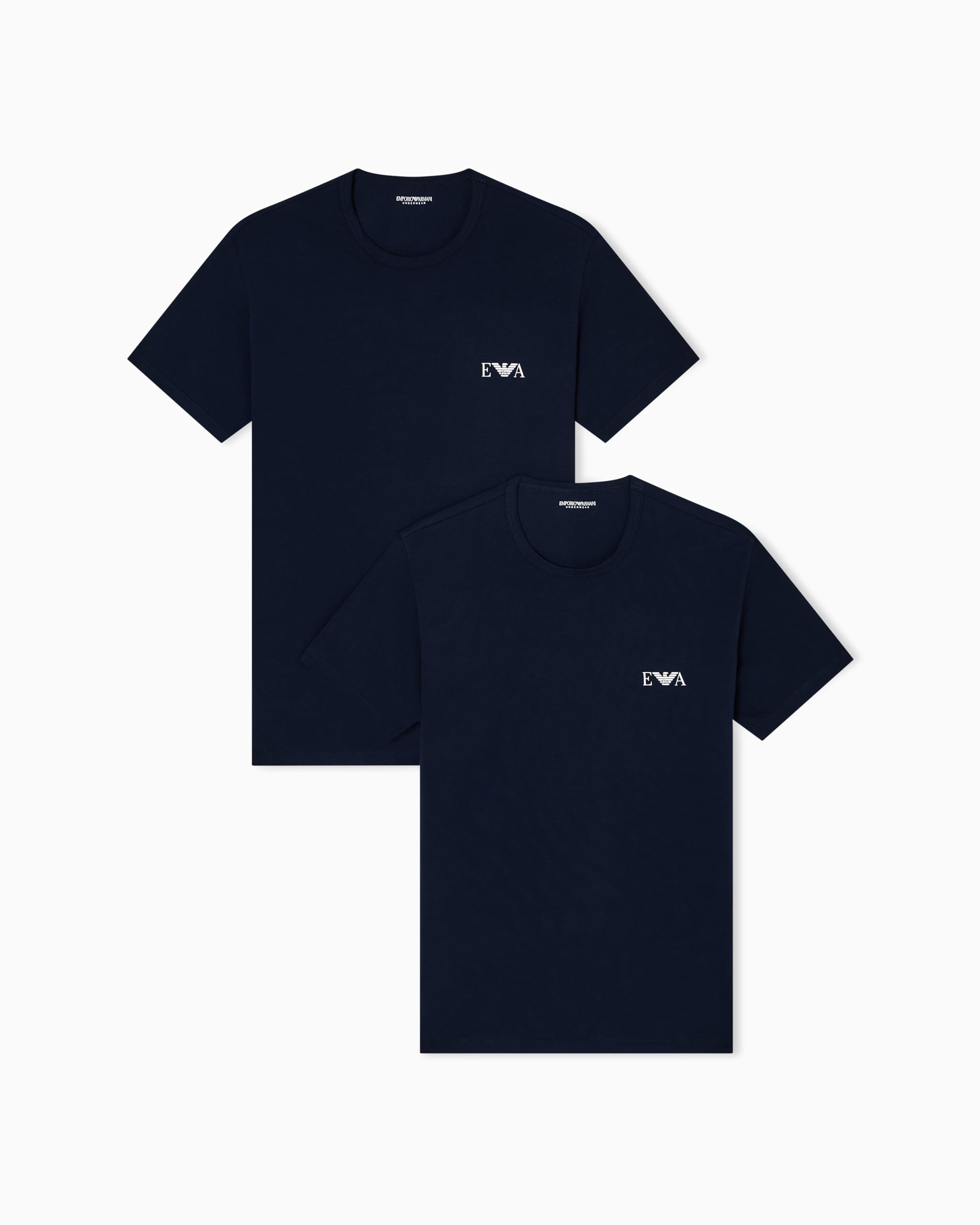 Emporio Armani Men's Bold Monogram 2-Pack T-Shirt 2-Pack Crew Neck T-Shirt (Pack