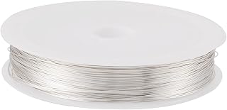 Tarnish Resistant Copper Wire 236 Feet 28 Gauge Wire for Charm Wrap Bracelet Pendant Jewelry Making (Silver)