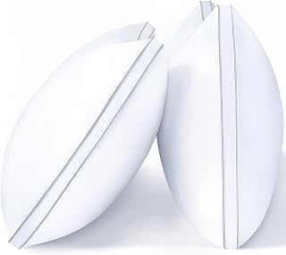 viewstar King Size Pillows 2 Pack, Firm Support Gusseted Bedding, White