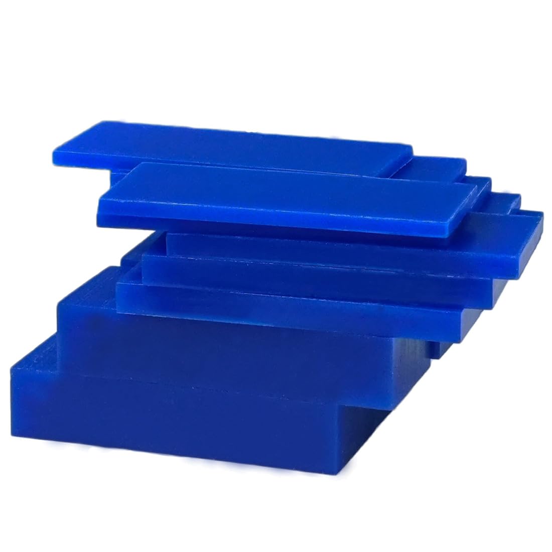 15 Pcs Blue Carving Wax Slices | 158°F (70°C) Melting Casting Wax for DIY Jewelr