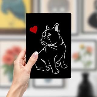 Dog Leather Notebook A5 Notebook for Office Note Taking Writing Journal 8.3" x 5.8" Travel Planner Dog Stuff Dog Stuff Gifts for Dog Lovers 8