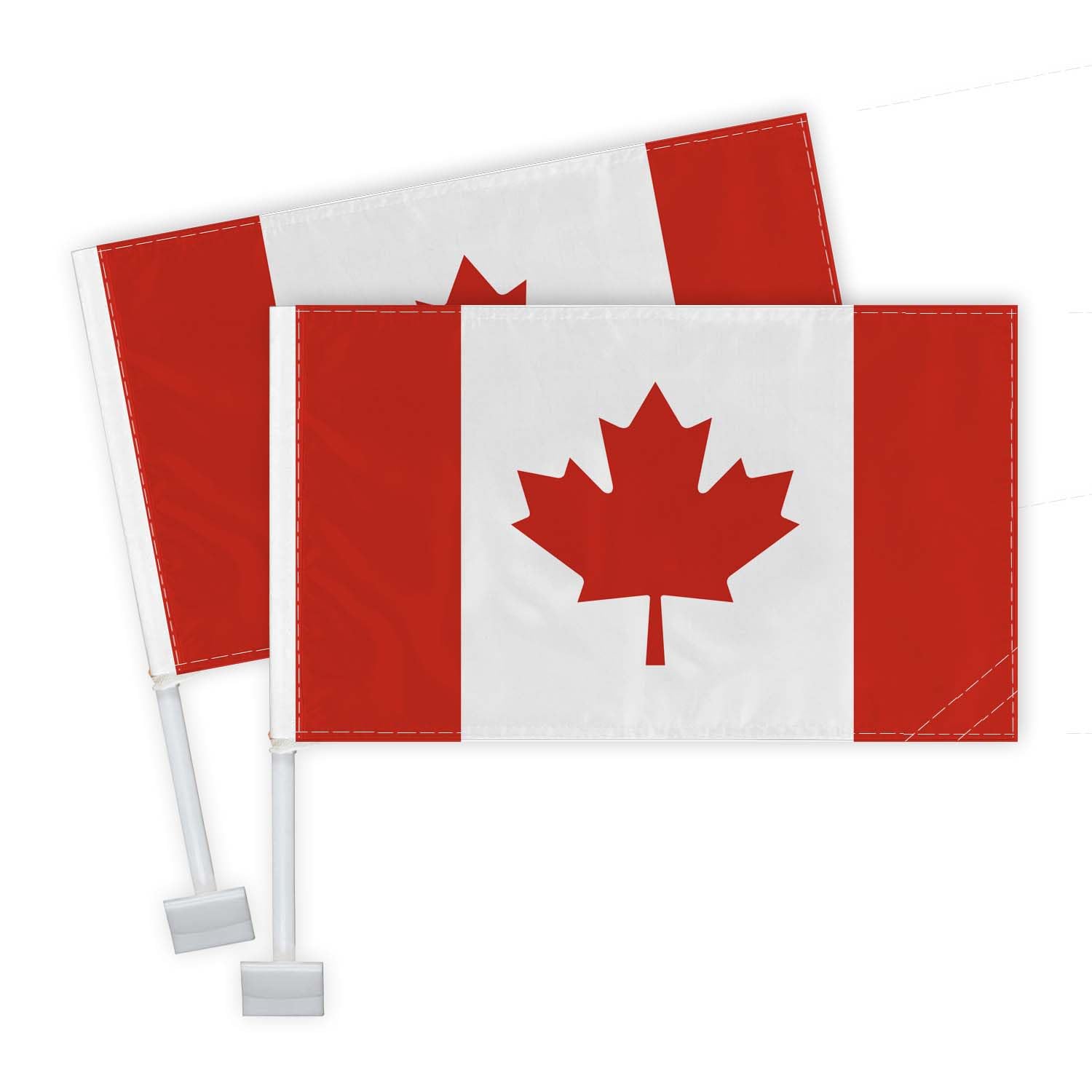 2 PCS Canada Car Flag,Heavy Duty Canadian National Decor,Two Layer Digital Print