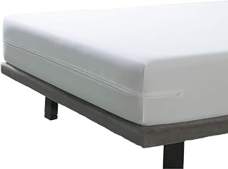 SAVEL - Waterproof and breathable mattress cover 180 x 190/200 cm with anti-dust mite treatment | Protector with zip | Oeko-Tex mattress cover