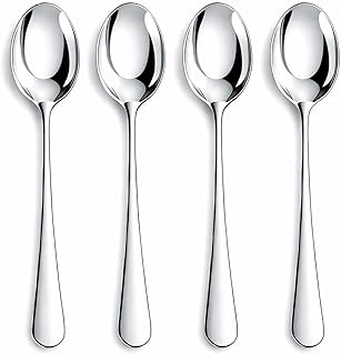 12 Pieces Heavy Duty Teaspoons Set,6.8" Tea Spoons,Stainless Steel teaspoon | Food Grade Small Spoons Silverware for Home, Kitchen, Restaurant,Mirror Polished and Dishwasher Safe