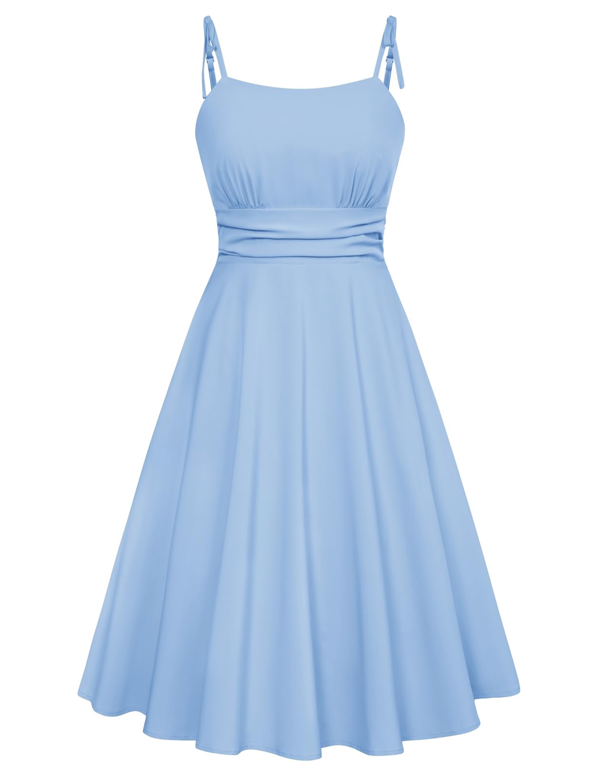 Belle Poque 2025 Summer Dresses for Women Spaghetti Strap Midi Sun Dress Cute Ca