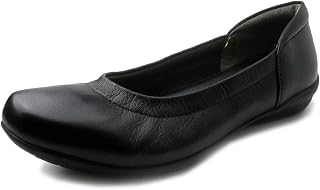 Airy Step 6405 Women's Shoes, Ballet Shoes, Flats, Plain, Genuine Leather, Wide, Easy to Walk, Easy to Wear, Low Heel
