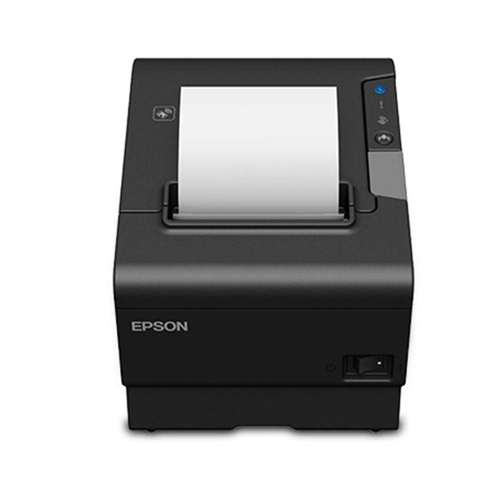 Epson TM-T88VI Thermal Receipt Printer - Ethernet, USB and Serial Interfaces, Bl