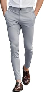 GINGTTO Mens Dress Pants Slim Fit Stretch Skinny Chinos Pants for Men