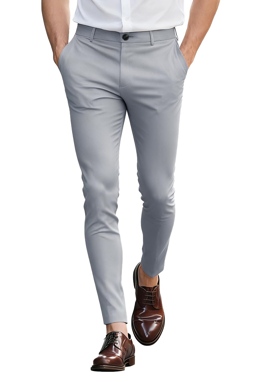 GINGTTO Mens Dress Pants Slim Fit Stretch Skinny Chinos Pants for Men