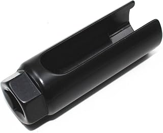 GKmow 1 PC Sensor Socket, 7/8 inch (22mm) 6-Point, O2 Sensor Wrench Removal Tool, Universal for Most Models of Cars (Black)