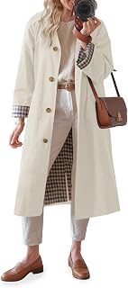 Tankaneo - Women's Long Oversize Single Breasted Windproof Trench Coat