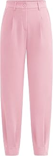 PRETTYGARDEN Women High Waist Ankle Length Work Dress Pants