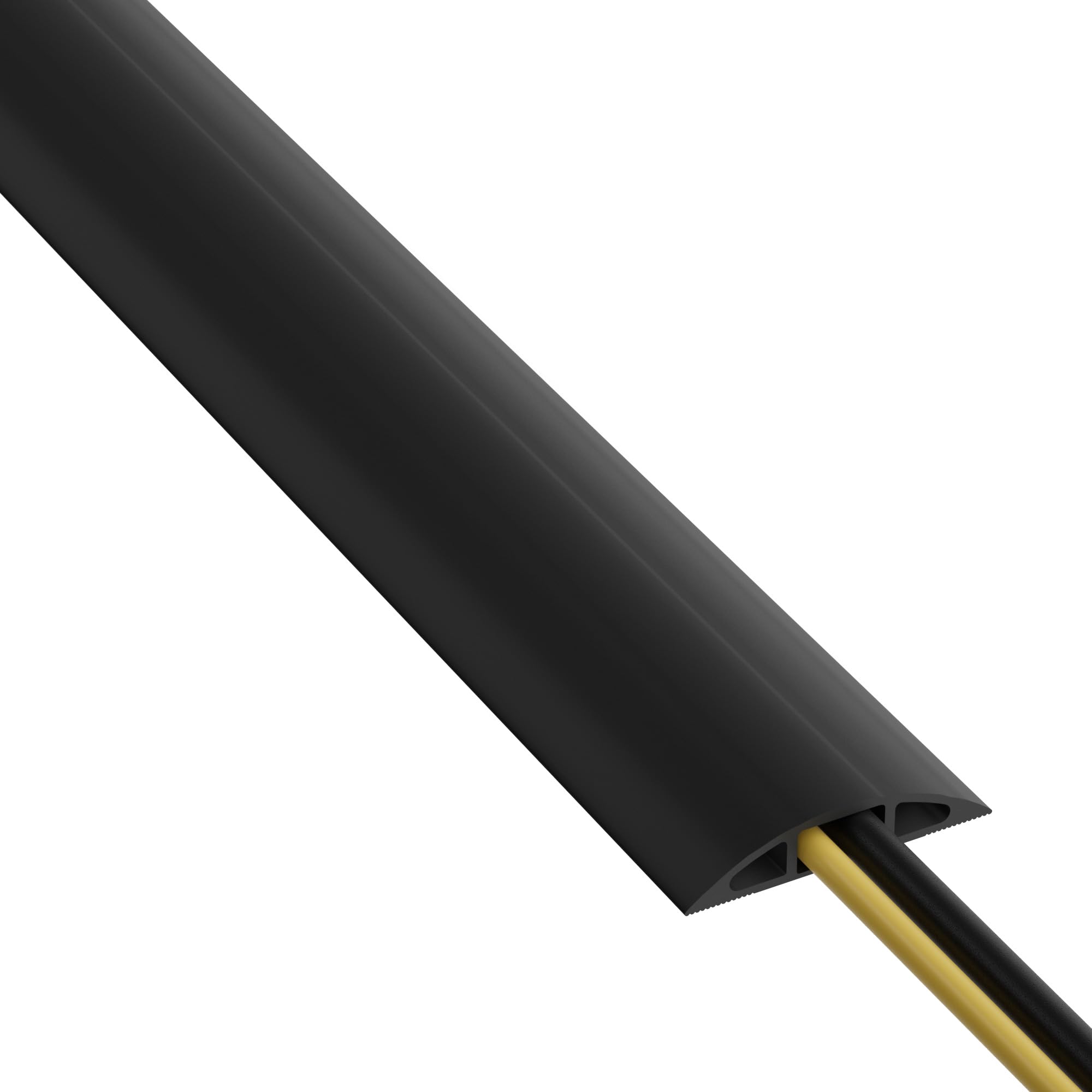 D-Line 6ft Floor Cord Cover, Cable Protector, Hide Extension Cords, Protect Cord